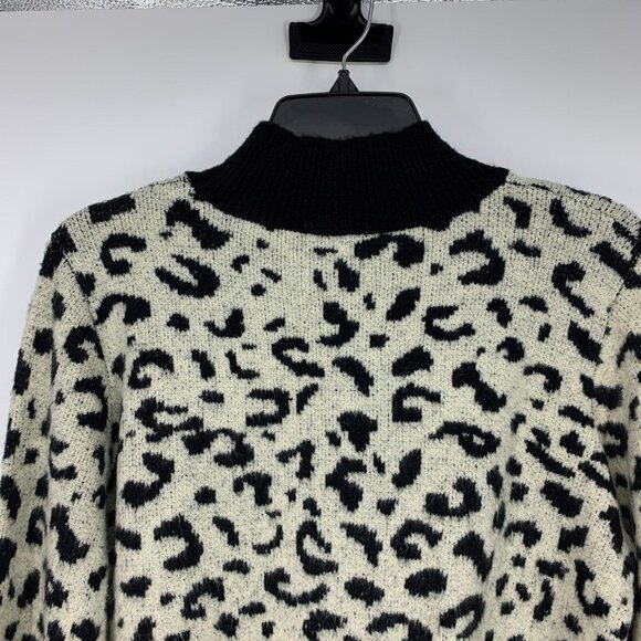 Lost + Wander Sweater My Dearest Leopard Mock Neck - Picture 7 of 9